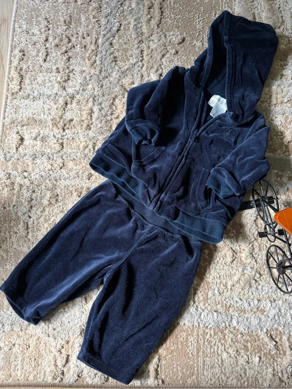 Ralph Lauren Kids Navy Blue Hoodie & Jogger Set